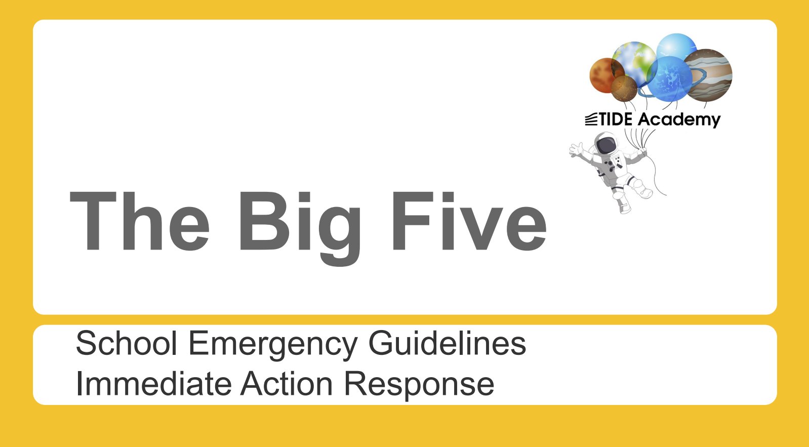 The Big Five Safety 22-23