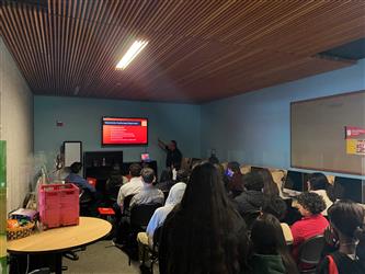 Our students exploring the Financial Aid 