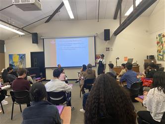 Our students exploring the resources at Foothill College