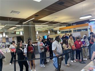 Our students exploring the Foothill College Library