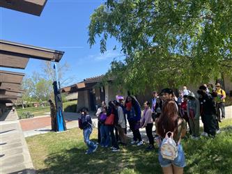 Our students exploring the Foothill College Library