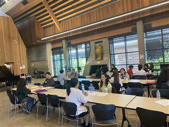 Our students exploring the resources at Foothill College